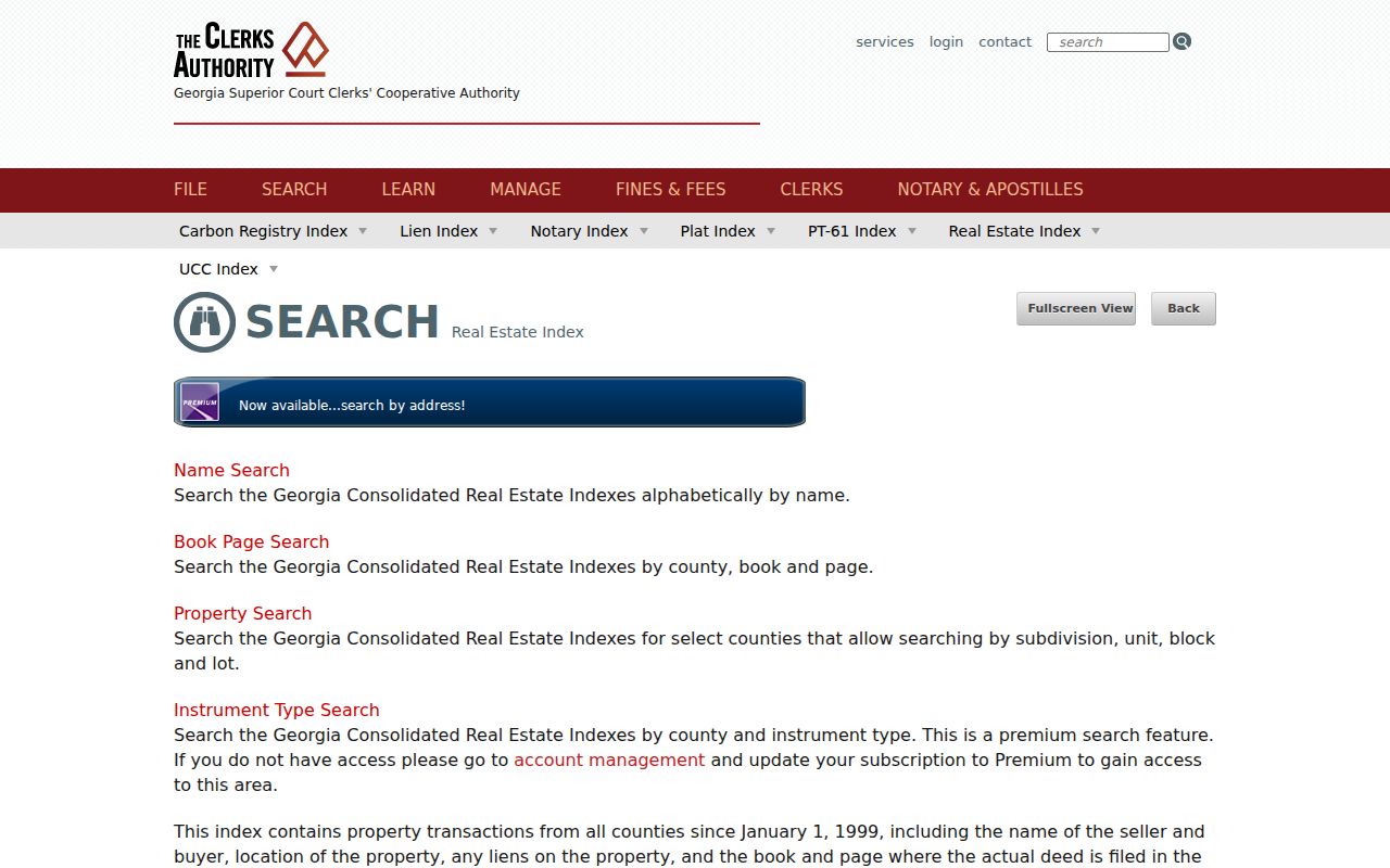 McDonough people search through the Henry County deed index