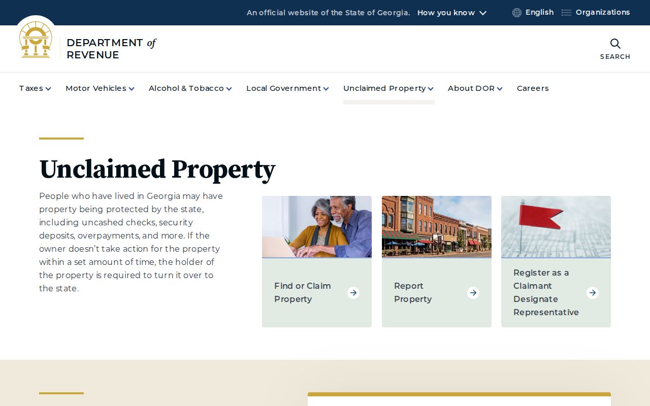 McDonough people search using Georgia unclaimed property